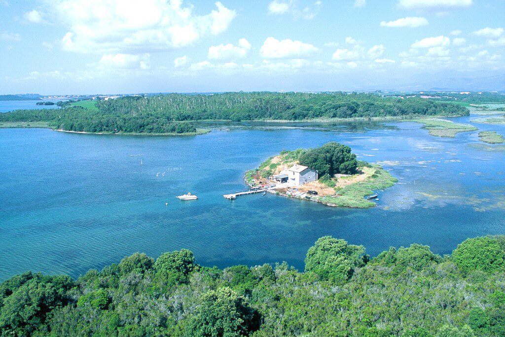 Ile des Pécheurs vue aérienne